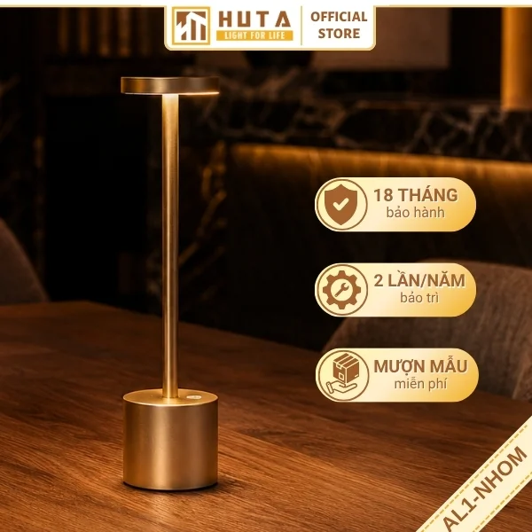 Đèn Bàn Trang Trí Nhà Hàng HUTA Light For Life Mã AL1 Chất Liệu Nhôm