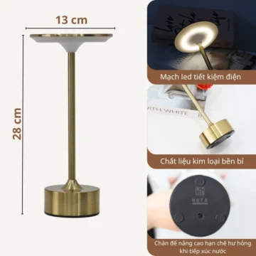 Đèn Bàn Trang Trí Nhà Hàng, Quán Bar HUTA Light For Life Mã AL3