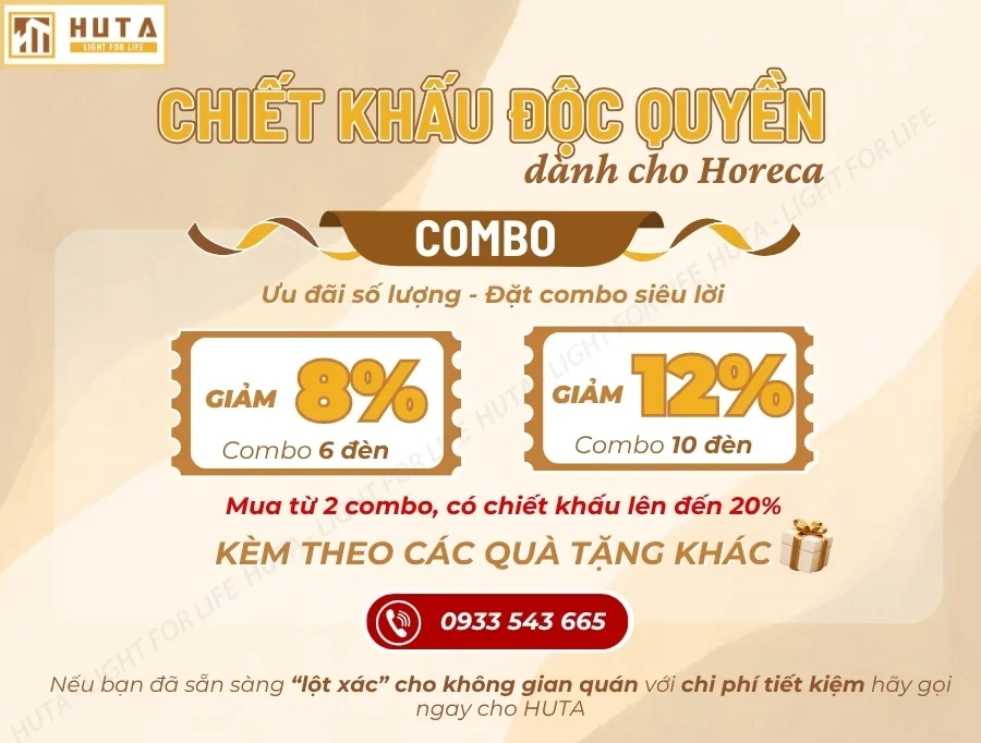 Đèn Bàn Trang Trí Nhà Hàng, Quán Bar HUTA Light For Life Mã RESDUNON