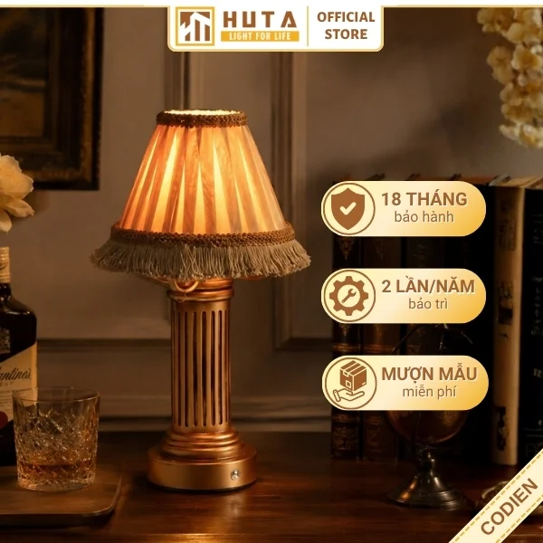 Đèn Bàn Trang Trí Nhà Hàng HUTA Light For Life Mã CODIEN