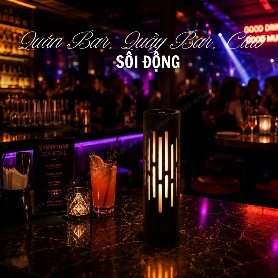 Đèn Led Để Bàn Quán Bar, Quầy Bar HUTA Light For Life Mã BARTRU