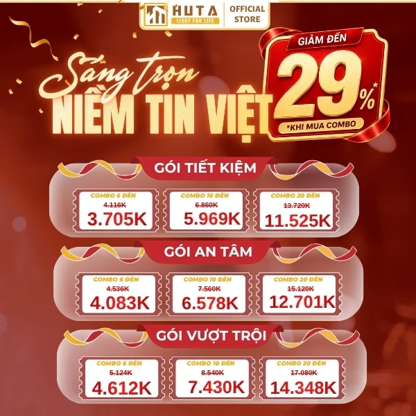 Đèn Bàn Trang Trí Nhà Hàng, Quán Bar HUTA Light For Life Mã RESDUNON