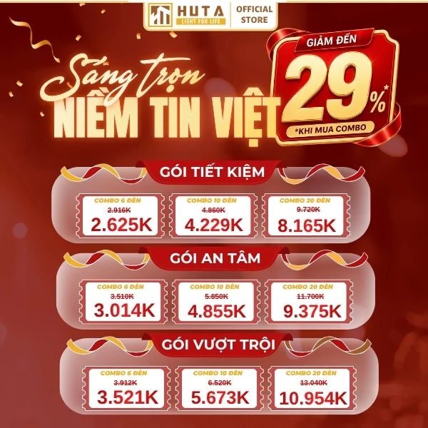 Đèn Bàn Trang Trí Quán Bar Nhà Hàng HUTA Light For Life Mã RESTA