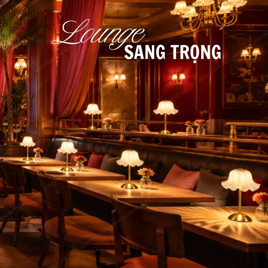 Đèn Bàn Trang Trí Nhà Hàng, Quán Bar HUTA Light For Life Mã RESBED6
