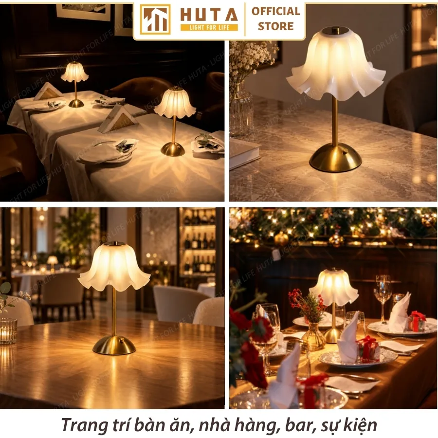 Đèn Bàn Trang Trí Nhà Hàng, Quán Bar HUTA Light For Life Mã RESBED6